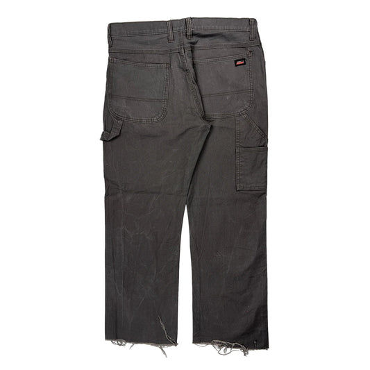 Vintage Dickies Carpenter Trousers - 35W 29L Grey Cotton