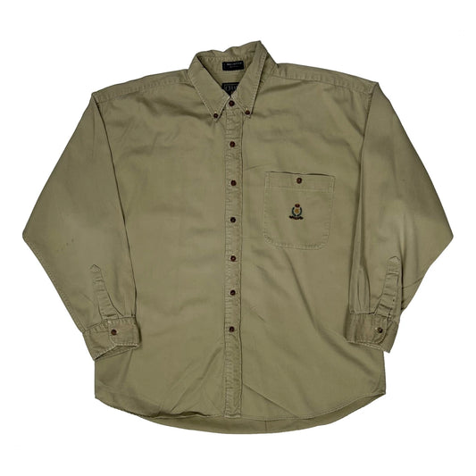Vintage Chaps Ralph Lauren Shirt - XL Khaki Cotton