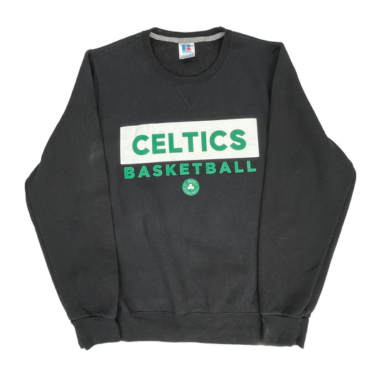 Celtics Basketball Russell Athletic Sweatshirt - Small Black Cotton