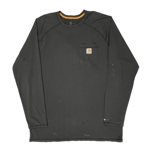 Carhartt Long Sleeve T-Shirt - XL Black Polyester