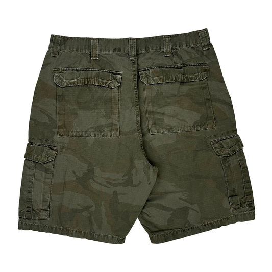 Wrangler Camo Cargo Shorts - 34W 10L Camo Cotton