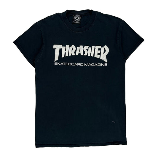 Thrasher Spellout T-Shirt - XS Black Cotton