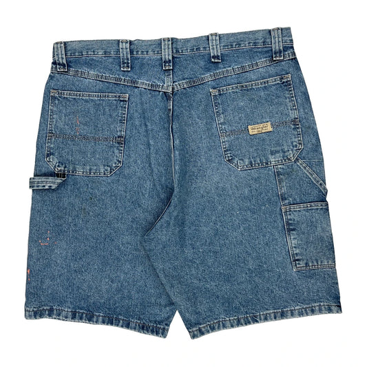 Wrangler Carpenter Shorts - 38W 11L Blue Cotton