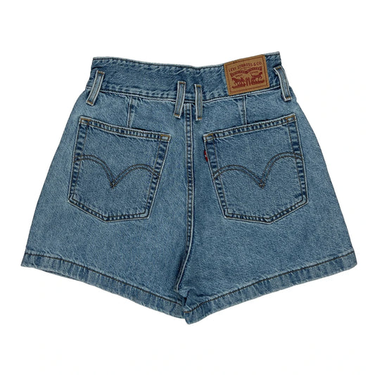 Levis Denim Shorts - 26W UK 8 Blue Cotton