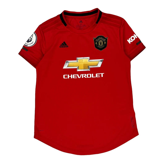 Manchester United Adidas Football Shirt - Medium Red Polyester
