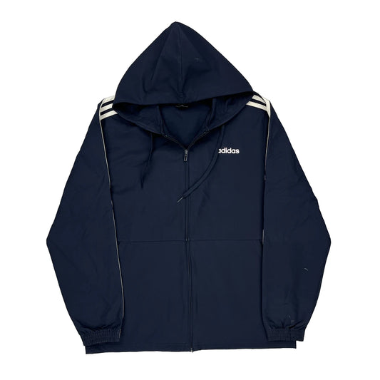 Adidas Jacket - Large Navy Polyester