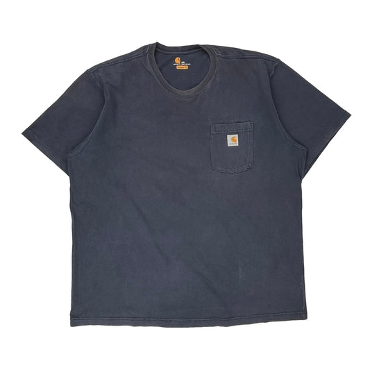 Carhartt T-Shirt - 2XL Navy Cotton