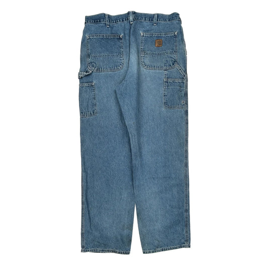 Carhartt Carpenter Jeans - 34W 34L Blue Cotton