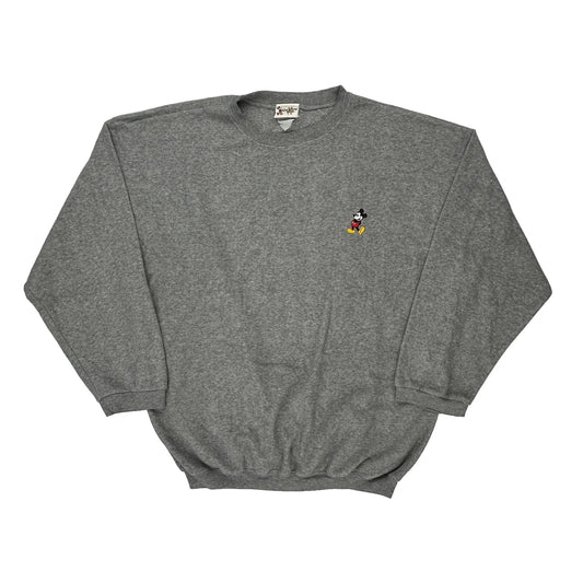 Mickey Mouse Disney Sweatshirt - 2XL Grey Cotton Blend