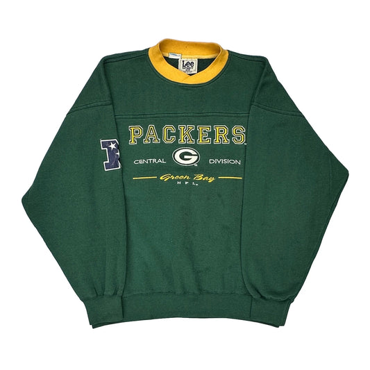 Green Bay Packers Lee Sport Nfl Sweatshirt - XL Green Cotton