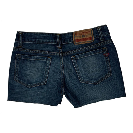 Diesel Cropped Denim Shorts - 31″ Waist Dark Wash Denim
