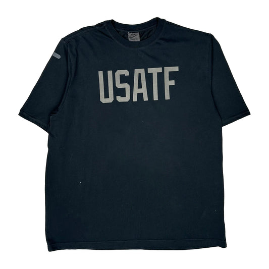 Track & Field Nike T-Shirt - XL Black Cotton