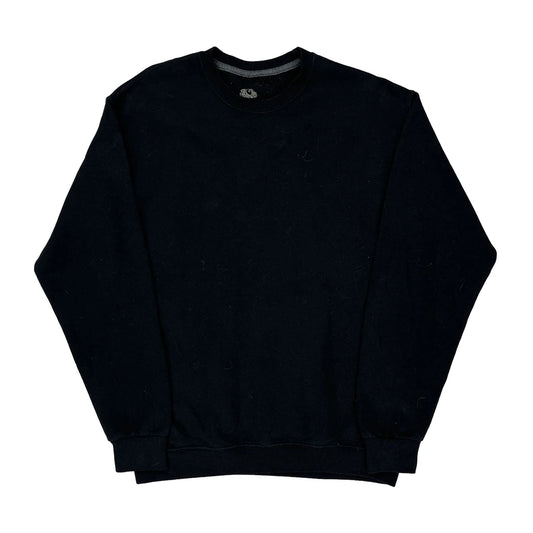 Fruit Of The Loom Sweatshirt - Medium Black Cotton