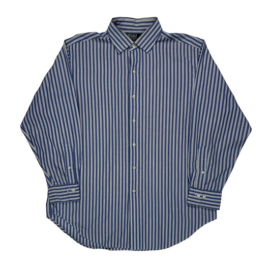 Polo By Ralph Lauren Striped Shirt - Large Blue Cotton