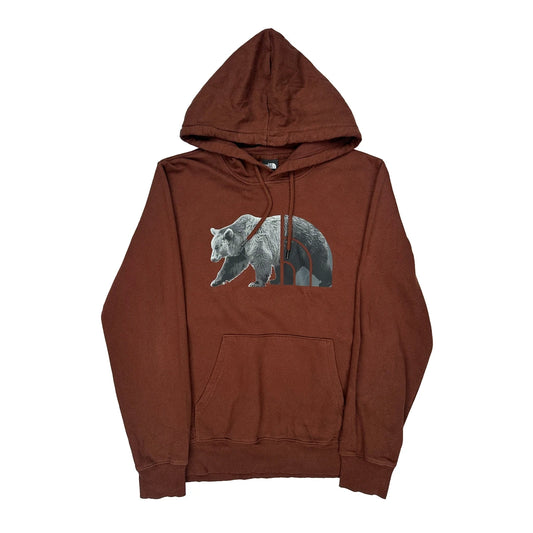Bear Graphic The North Face Graphic Hoodie - Medium Brown Cotton