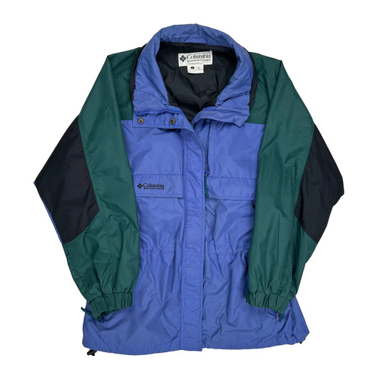 Columbia Windbreaker - Large Blue Nylon