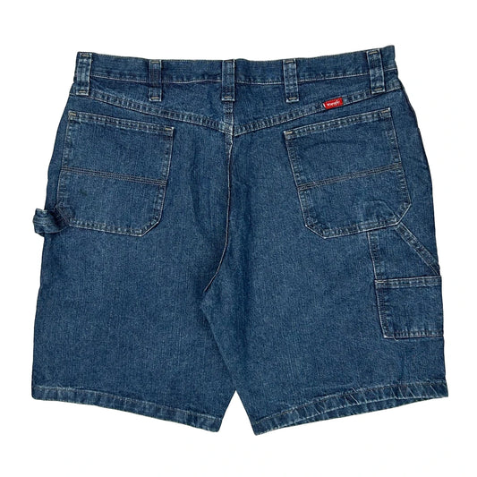 Wrangler Carpenter Shorts - 38W 10L Blue Cotton