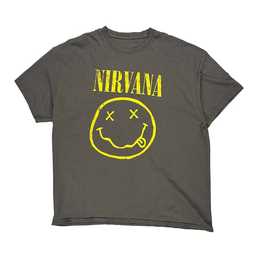 Nirvana Band T-Shirt - XL Grey Cotton