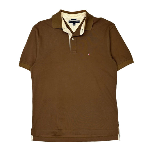 Tommy Hilfiger Polo Shirt - Medium Brown Cotton