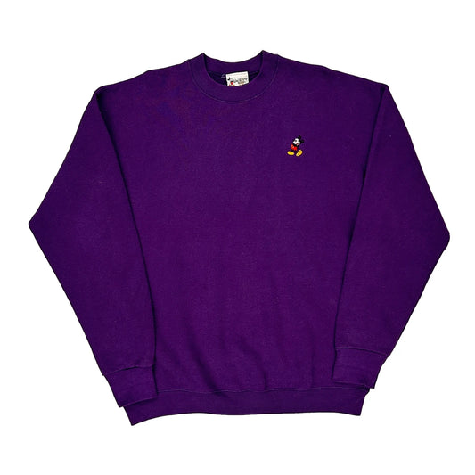 Disney Sweatshirt - XL Purple Cotton Blend