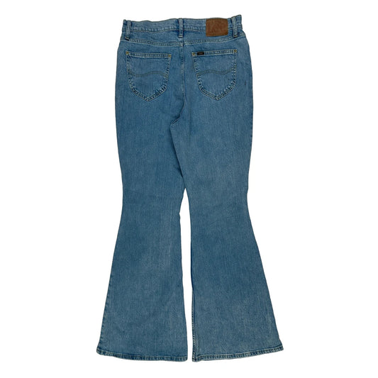 Vintage Lee Flared Jeans - 29W UK 10 Blue Cotton