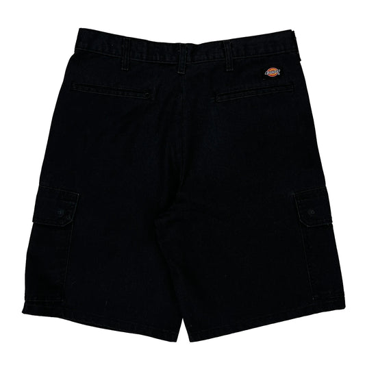 Dickies Cargo Shorts - 32W 10L Black Polyester Blend