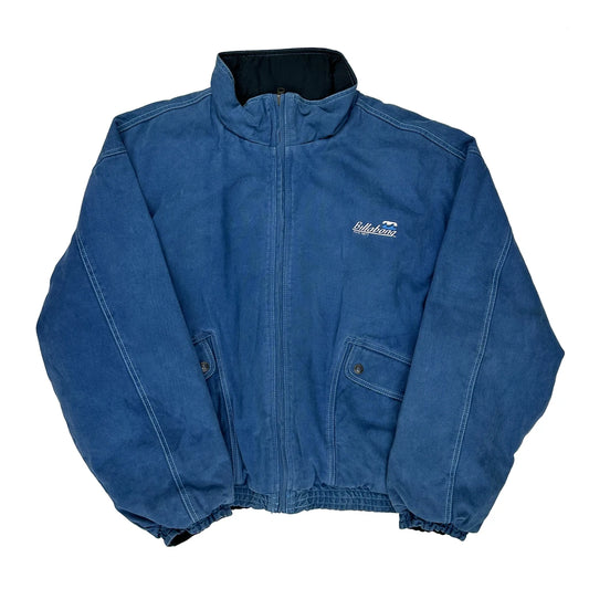 Billabong Padded Reversible Bomber Jacket - XL Blue Cotton