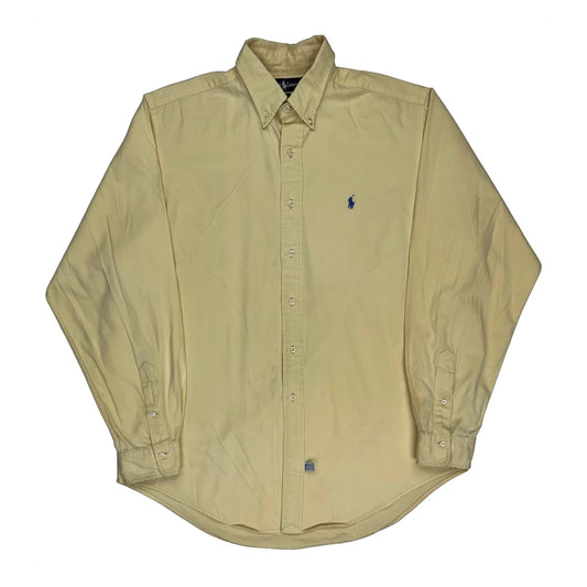 Vintage Ralph Lauren Shirt - Large Yellow Cotton