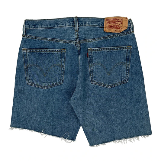 501 Levis Denim Shorts - 35W 9L Blue Denim
