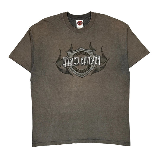 Arizona Harley Davidson Graphic T-Shirt - XL Grey Cotton Blend