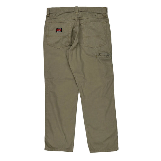 Wrangler Cargo Trousers - 32W 30L Khaki Cotton