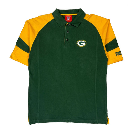 Green Bay Packers Nfl Polo Shirt - Medium Green Cotton