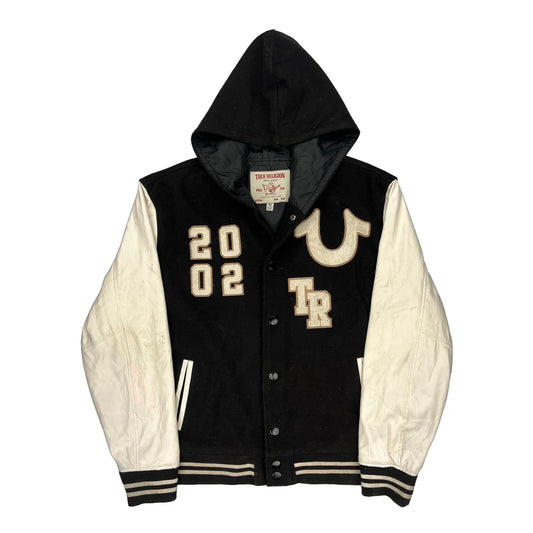 True Religion Varsity Jacket - XL Black Polyester