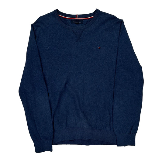 Tommy Hilfiger Jumper - Large Blue Cotton