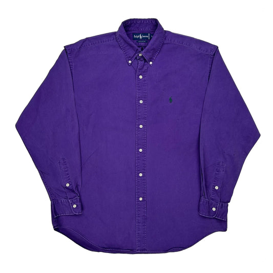 Vintage Ralph Lauren Shirt - Large Purple Cotton