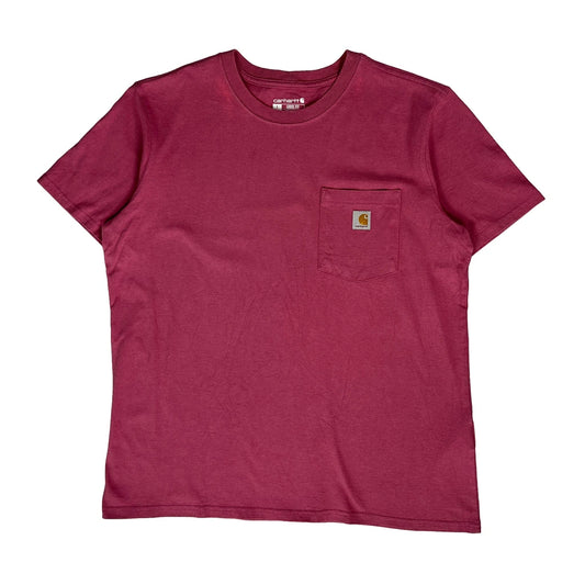 Carhartt T-Shirt - Large Red Cotton
