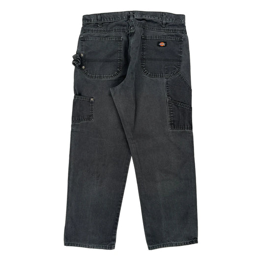 Dickies Carpenter Trousers - 36W 29L Black Cotton
