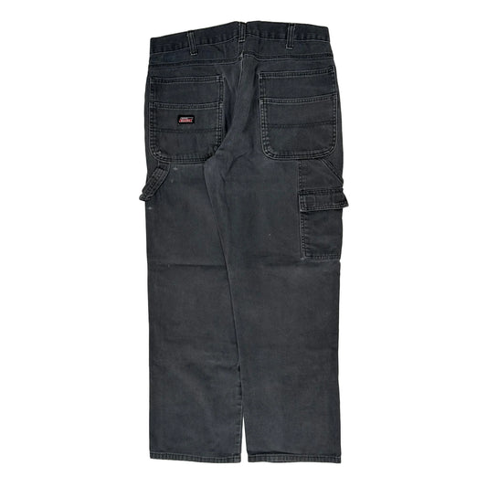 Vintage Dickies Carpenter Trousers - 33W 31L Grey Cotton