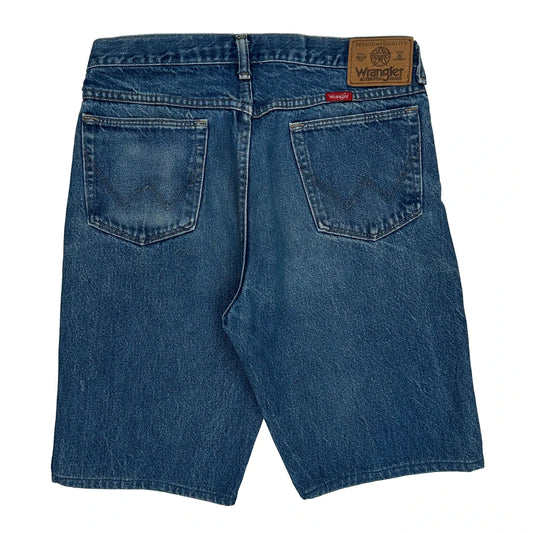 Wrangler Denim Shorts - 32W 11L Blue Denim