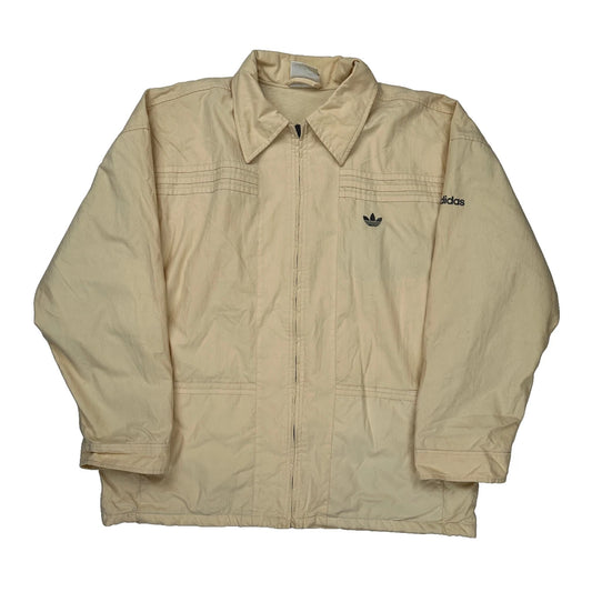 Adidas Jacket - Large Beige Cotton