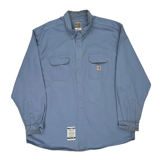 Carhartt Shirt - 2XL Blue Cotton