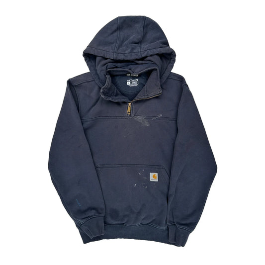 Rain Defender Carhartt Hoodie - Small Navy Cotton