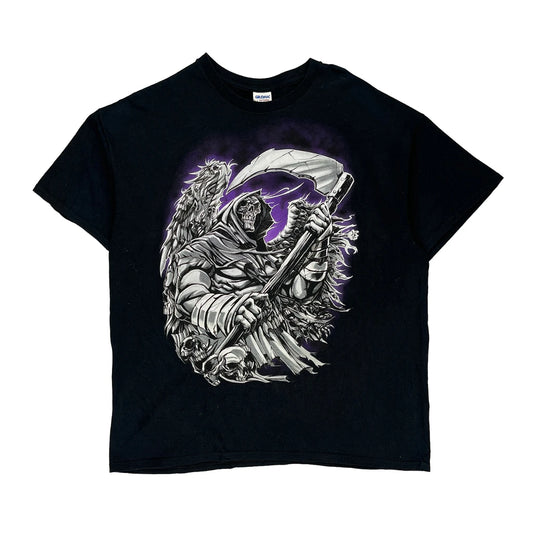 Gildan Graphic T-Shirt - XL Black Cotton