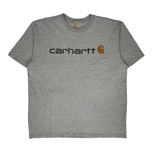 Carhartt T-Shirt - Large Grey Cotton