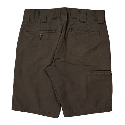 Vintage Dickies Slim Fit Chino Shorts - 32W 11L Brown Cotton