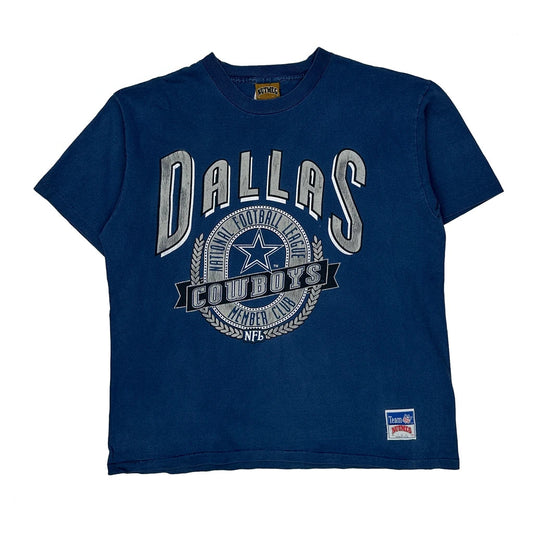 Vintage Dallas Cowboys Nutmeg Nfl T-Shirt - Large Blue Cotton