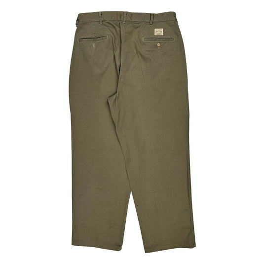 Polo By Ralph Lauren Trousers - 33W 30L Green Cotton