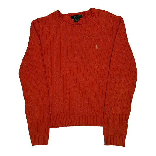Ralph Lauren Jumper - Large Orange Cotton