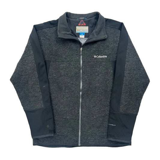 Vintage Columbia Fleece Jacket - Large Grey Polyester