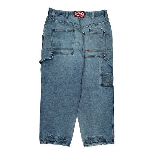 Ecko Unltd Cargo Carpenter Jeans - 36W 30L Blue Cotton